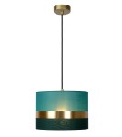 Green pendant lamps - Lucide EXTRAVAGANZA TUSSE Pendant E27 1x40W Green/Gold 10409/01/33 - product 1