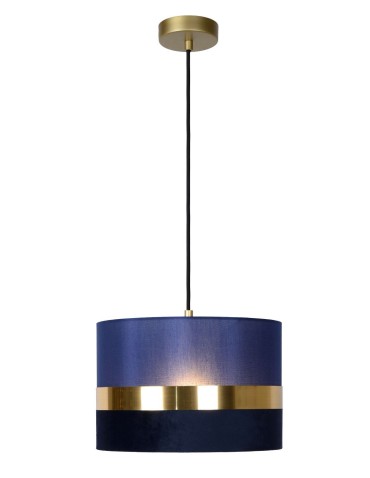 Lucide EXTRAVAGANZA TUSSE Pendant E27 1x40W Blue/Gold 10409/01/35