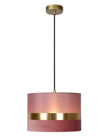 Lucide EXTRAVAGANZA TUSSE Pendant E27 1x40W Pink/Gold 10409/01/66