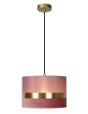 Lucide EXTRAVAGANZA TUSSE Pendant E27 1x40W Pink/Gold 10409/01/66