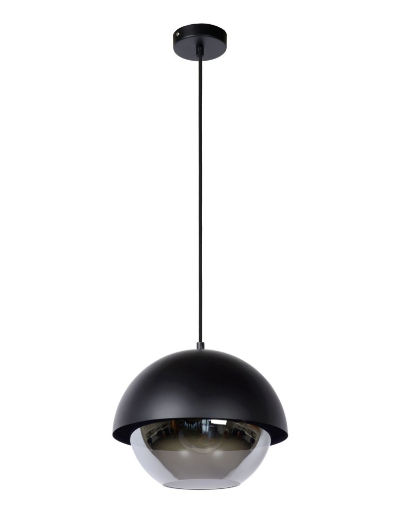Pendant lamps - Lucide COOPER Pendant E27 1x60W Black/Grey 10410/20/30 - product kolory-swiatla.pl 2