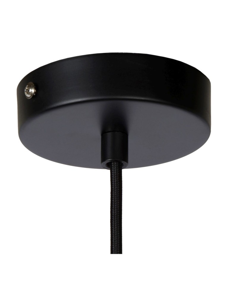 Pendant lamps - Lucide COOPER Pendant E27 1x60W Black/Grey 10410/20/30 - product kolory-swiatla.pl 4