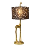 Table lamps with lampshade - Lucide EXTRAVAGANZA MISS TALL Desk E27 1x60W Gold Matte/Brass/Bronze 10506/81/02 - product 1