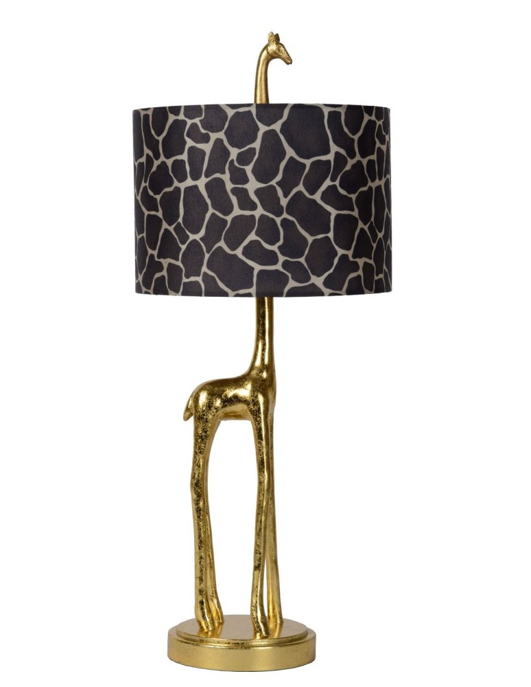Table lamps with lampshade - Lucide EXTRAVAGANZA MISS TALL Desk E27 1x60W Gold Matte/Brass/Bronze 10506/81/02 - product kolory-swiatla.pl 2