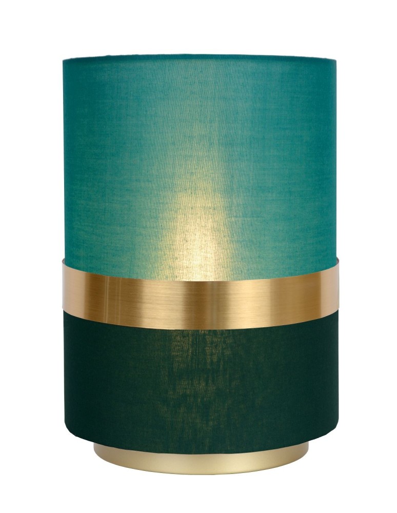 Table lamps with lampshade - Lucide EXTRAVAGANZA TUSSE Desk E14 1x0W Green/Matte Gold/Brass 10508/01/33 - product kolory-swiatla.pl 1