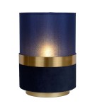 Table lamps with lampshade - Lucide EXTRAVAGANZA TUSSE Desk E14 1x0W Blue/Matte Gold/Brass 10508/01/35 - product 1