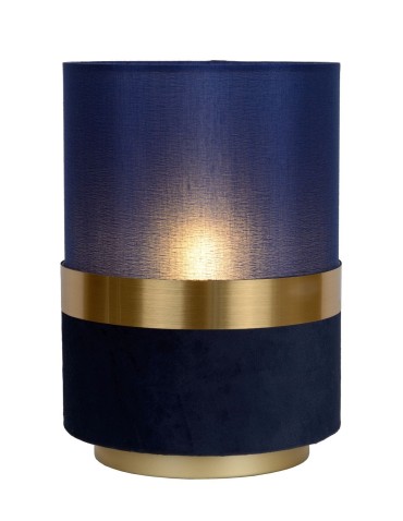 Lucide EXTRAVAGANZA TUSSE Desk E14 1x0W Blue/Matte Gold/Brass 10508/01/35