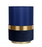 Table lamps with lampshade - Lucide EXTRAVAGANZA TUSSE Desk E14 1x0W Blue/Matte Gold/Brass 10508/01/35 - product 2