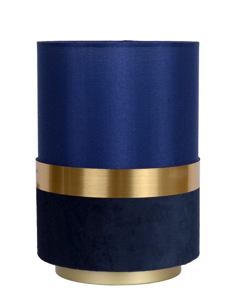 Table lamps with lampshade - Lucide EXTRAVAGANZA TUSSE Desk E14 1x0W Blue/Matte Gold/Brass 10508/01/35 - product kolory-swiatla.pl 2