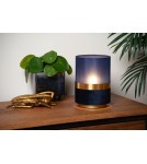 Table lamps with lampshade - Lucide EXTRAVAGANZA TUSSE Desk E14 1x0W Blue/Matte Gold/Brass 10508/01/35 - product 3