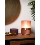 Table lamps with lampshade - Lucide EXTRAVAGANZA TUSSE Desk E14 1x0W Pink/Matte Gold/Brass 10508/01/66 - product 4