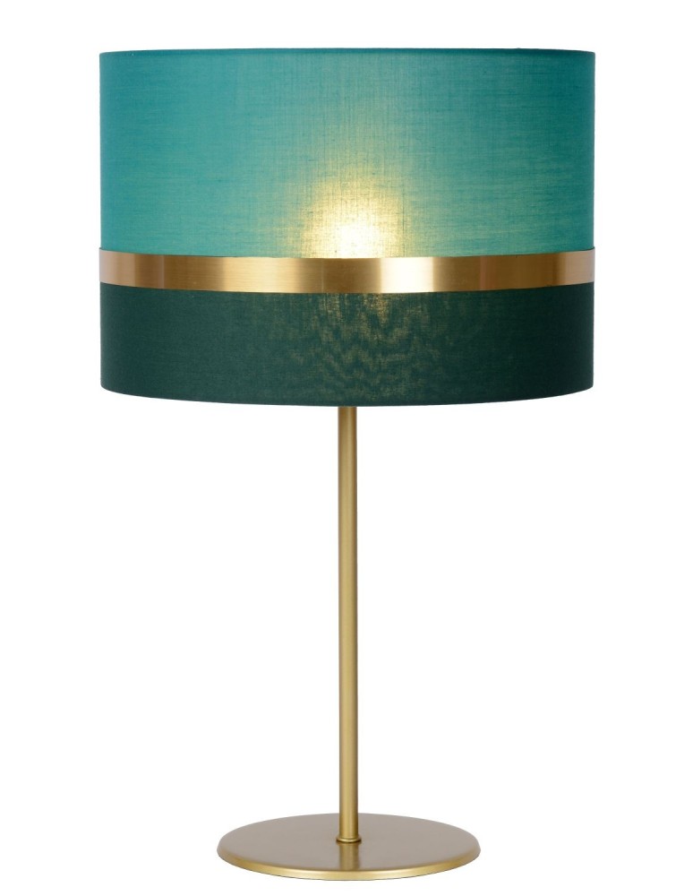 Table lamps with lampshade - Lucide EXTRAVAGANZA TUSSE Desk E27 1x40W Green/Gold 10509/81/33 - product kolory-swiatla.pl 1