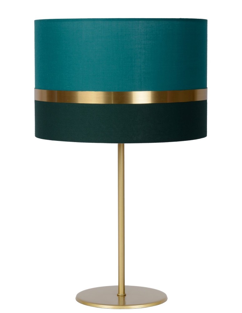 Table lamps with lampshade - Lucide EXTRAVAGANZA TUSSE Desk E27 1x40W Green/Gold 10509/81/33 - product kolory-swiatla.pl 2
