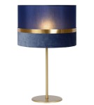 Table lamps with lampshade - Lucide EXTRAVAGANZA TUSSE Desk E27 1x40W Blue/Gold 10509/81/35 - product 1