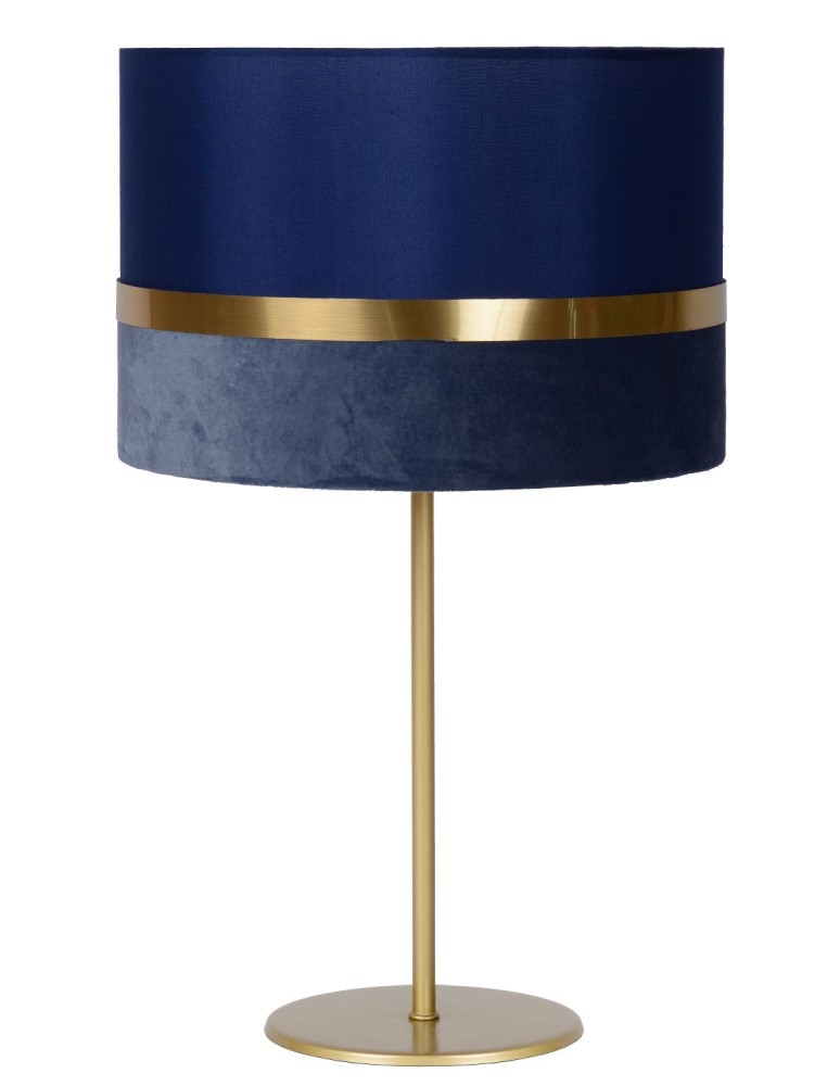 Table lamps with lampshade - Lucide EXTRAVAGANZA TUSSE Desk E27 1x40W Blue/Gold 10509/81/35 - product kolory-swiatla.pl 2