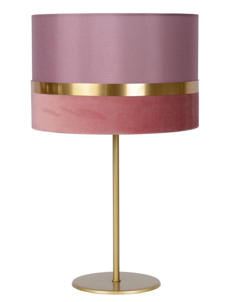Table lamps with lampshade - Lucide EXTRAVAGANZA TUSSE Desk E27 1x40W Pink/Gold 10509/81/66 - product kolory-swiatla.pl 2