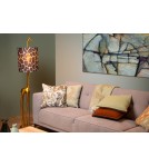 Designer floor lamps - Lucide EXTRAVAGANZA MISS TALL Floor E27 1x60W Gold Matte/Brass/Bronze 10706/81/02 - product 5