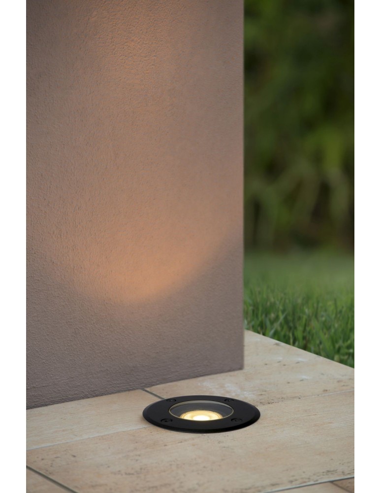 Overhead and ground lights - Lucide BILTIN Outdoor Entrance GU10 1x35W IP67 Black 11801/01/30 - product kolory-swiatla.pl 3