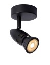 Lucide CARO Wall Reflector GU10 1x5W Black 13955/01/30