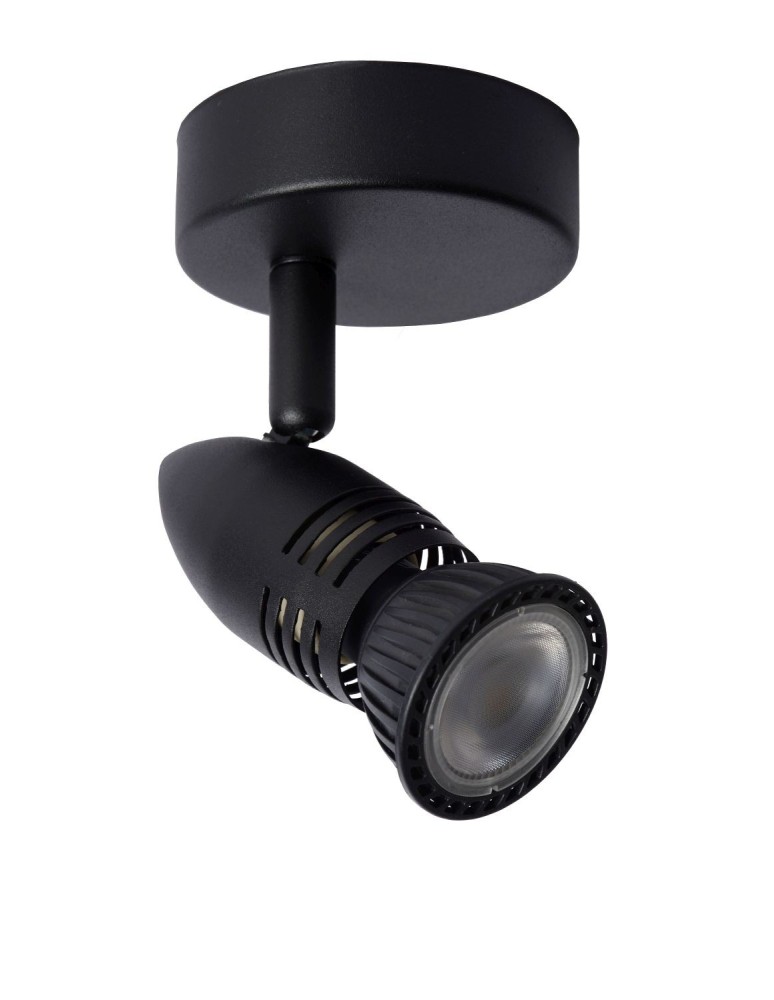 Wall lamps - Lucide CARO Wall Reflector GU10 1x5W Black 13955/01/30 - product kolory-swiatla.pl 2