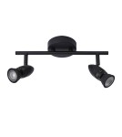 Spotlight ceiling lamps - Lucide CARO Ceiling Reflector GU10 2x5W Black 13955/02/30 - product 2
