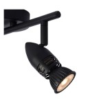 Spotlight ceiling lamps - Lucide CARO Ceiling Reflector GU10 2x5W Black 13955/02/30 - product 4