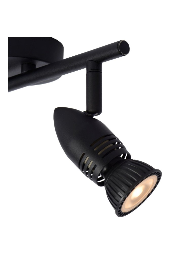 Spotlight ceiling lamps - Lucide CARO Ceiling Reflector GU10 2x5W Black 13955/02/30 - product kolory-swiatla.pl 4