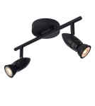 Spotlight ceiling lamps - Lucide CARO Ceiling Reflector GU10 2x5W Black 13955/02/30 - product 6