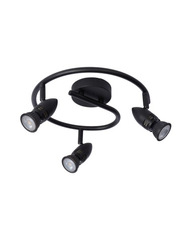 Lucide CARO Ceiling Reflector GU10 3x5W Black 13955/03/30 - product 2
