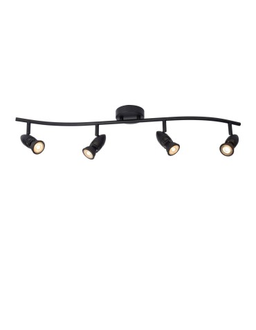 Lucide CARO Ceiling Reflector GU10 4x5W Black 13955/04/30