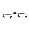 Lucide CARO Ceiling Reflector GU10 4x5W Black 13955/04/30