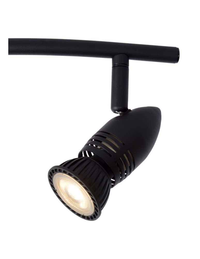 Spotlight ceiling lamps - Lucide CARO Ceiling Reflector GU10 4x5W Black 13955/04/30 - product kolory-swiatla.pl 4