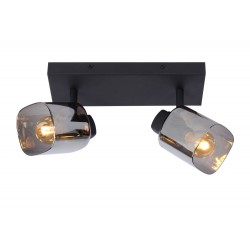 Lucide ALION Sufitowa Reflektorowa E14 2x25W Czarny/Szary 17999/02/30