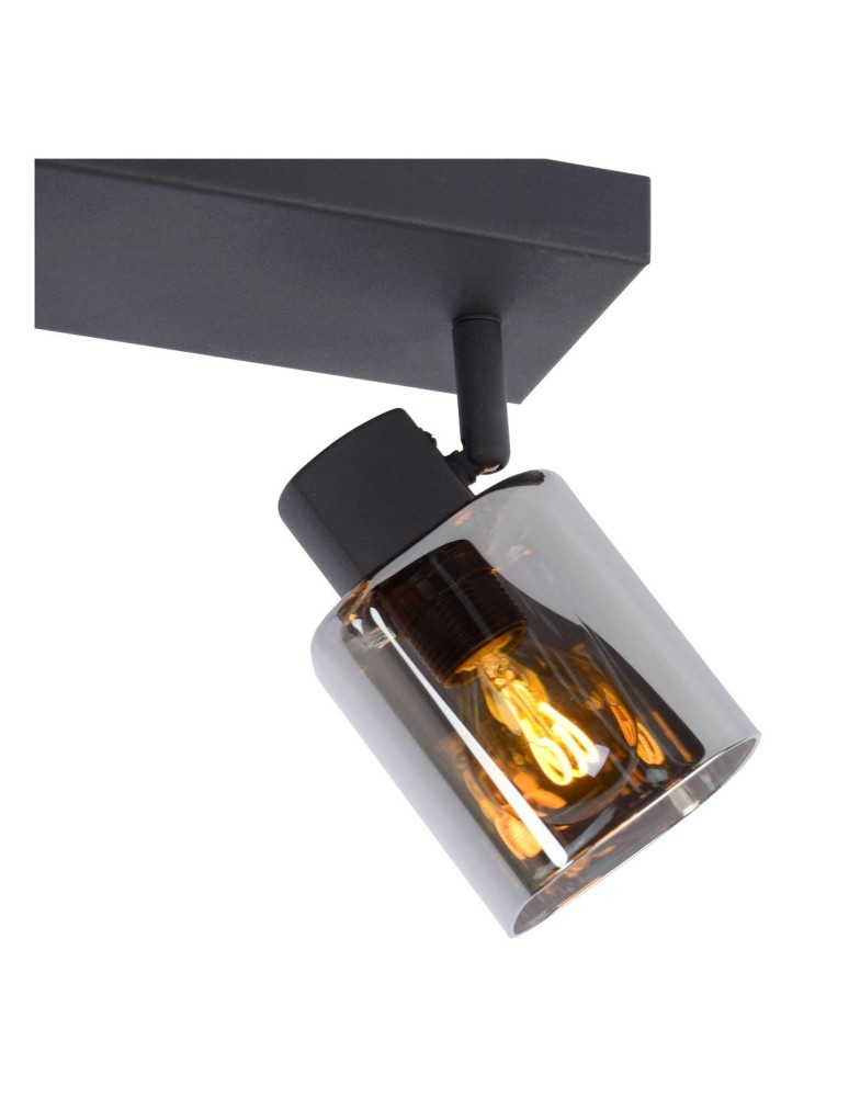 Ceiling lamps - Lucide ALION Ceiling Reflector E14 2x25W Black/Grey 17999/02/30 - product kolory-swiatla.pl 3