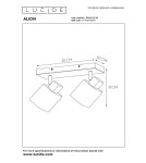 Ceiling lamps - Lucide ALION Ceiling Reflector E14 2x25W Black/Grey 17999/02/30 - product 4