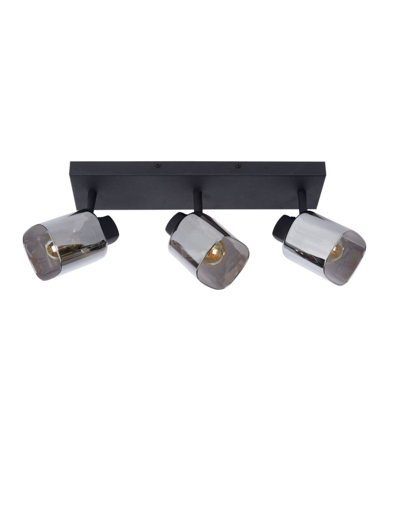 Ceiling lamps - Lucide ALION Ceiling Reflector E14 3x25W Black/Grey 17999/03/30 - product kolory-swiatla.pl 2