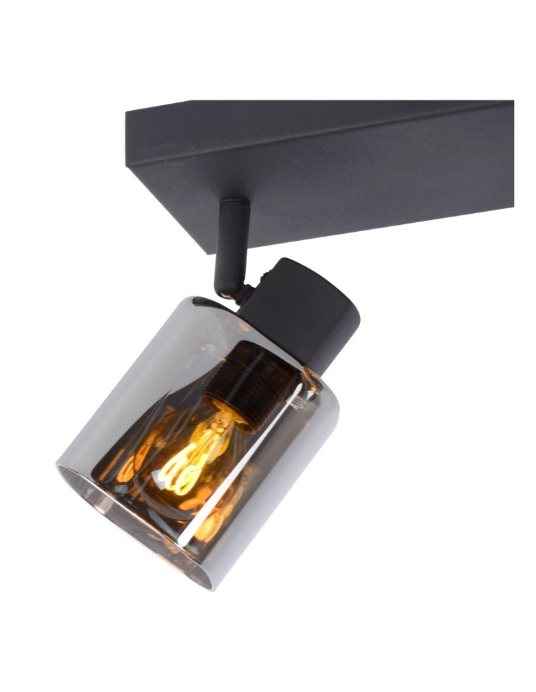 Ceiling lamps - Lucide ALION Ceiling Reflector E14 3x25W Black/Grey 17999/03/30 - product kolory-swiatla.pl 3