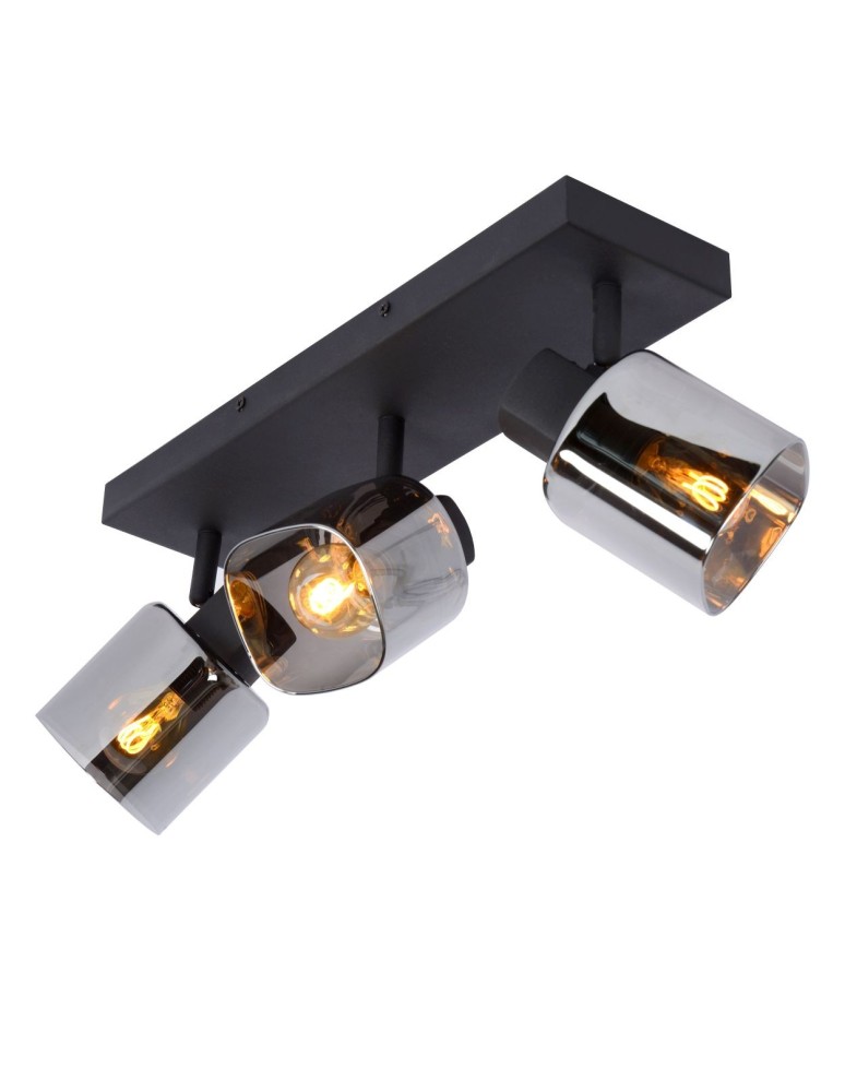 Ceiling lamps - Lucide ALION Ceiling Reflector E14 3x25W Black/Grey 17999/03/30 - product kolory-swiatla.pl 4