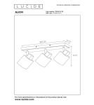 Ceiling lamps - Lucide ALION Ceiling Reflector E14 3x25W Black/Grey 17999/03/30 - product 5