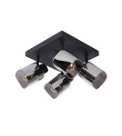 Ceiling lamps - Lucide ALION Ceiling Reflector E14 4x25W Black/Grey 17999/14/30 - product 2