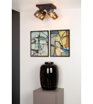Ceiling lamps - Lucide ALION Ceiling Reflector E14 4x25W Black/Grey 17999/14/30 - product 3