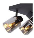 Ceiling lamps - Lucide ALION Ceiling Reflector E14 4x25W Black/Grey 17999/14/30 - product 4