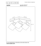 Ceiling lamps - Lucide ALION Ceiling Reflector E14 4x25W Black/Grey 17999/14/30 - product 5