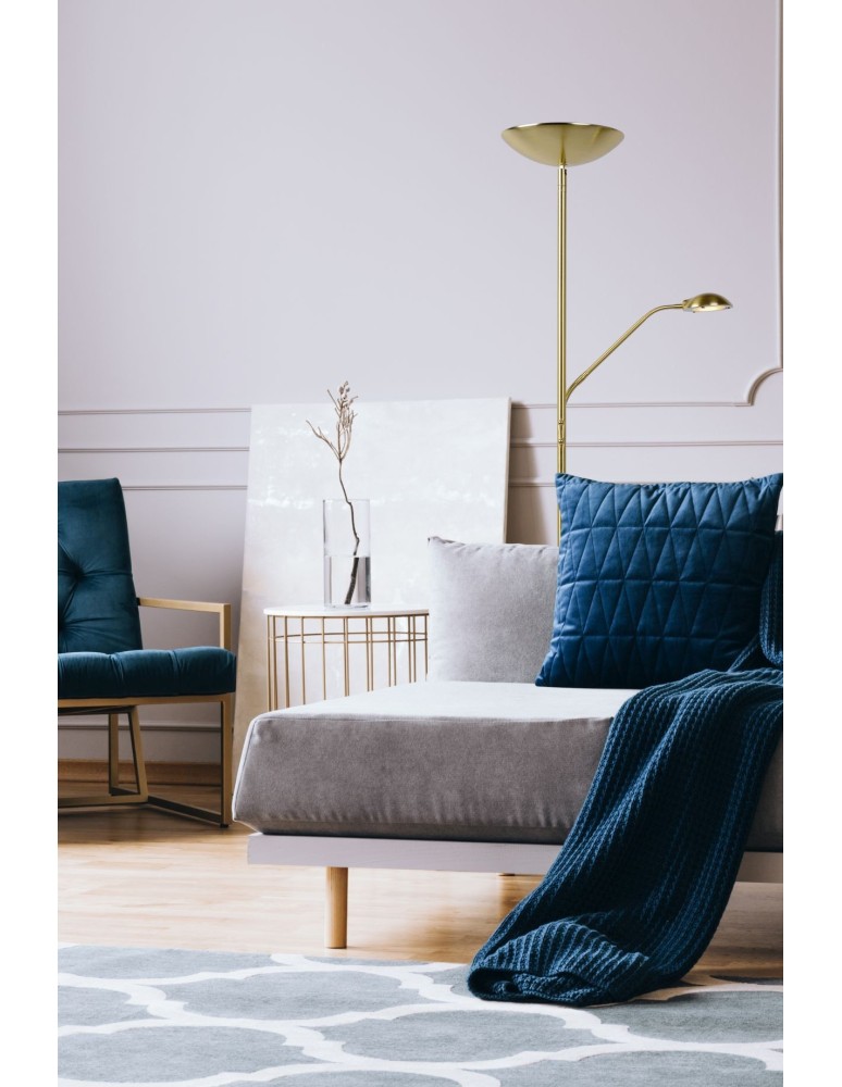 LED floor lamps - Lucide ZENITH Floor LED 1x20W 3000K Gold Matte/Brass 19791/24/02 - product kolory-swiatla.pl 3