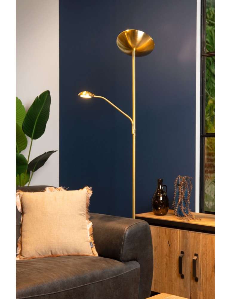 LED floor lamps - Lucide ZENITH Floor LED 1x20W 3000K Gold Matte/Brass 19791/24/02 - product kolory-swiatla.pl 4
