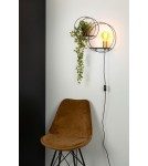 Wall lamps - Lucide CIRCLE Wall Mounted E27 1x40W Black/Matte Gold/Brass 21225/01/30 - product 3