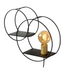 Wall lamps - Lucide CIRCLE Wall Mounted E27 1x40W Black/Matte Gold/Brass 21225/01/30 - product 5