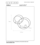 Wall lamps - Lucide CIRCLE Wall Mounted E27 1x40W Black/Matte Gold/Brass 21225/01/30 - product 8