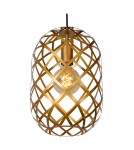 Triple pendant lamps - Lucide WOLFRAM Pendant E27 3x60W Matte Gold/Brass/Black 21417/03/02 - product 3