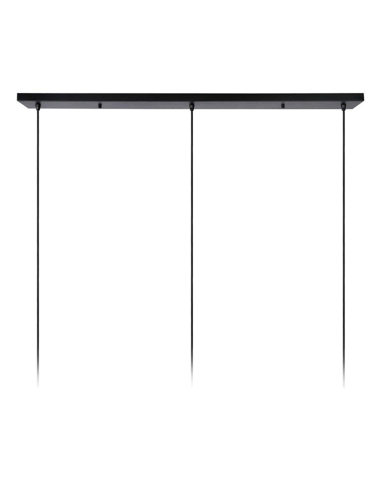 Triple pendant lamps - Lucide WOLFRAM Pendant E27 3x60W Matte Gold/Brass/Black 21417/03/02 - product kolory-swiatla.pl 4